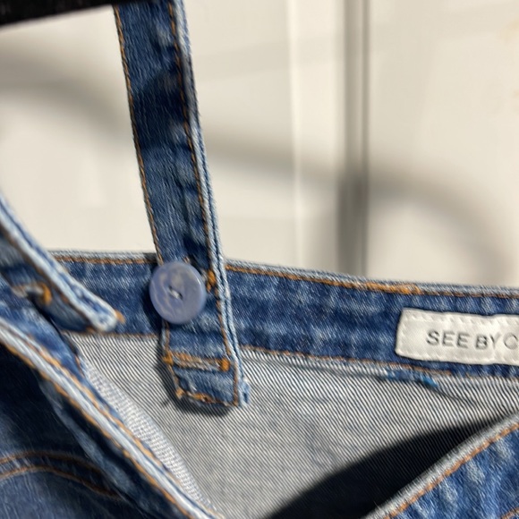 Amazing see by CHLOE denim mini dress size 1 small - Picture 5 of 5